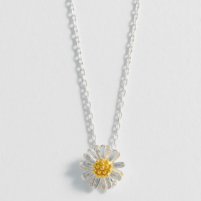 Estella Bartlett Wildflower Necklace Silver Plated