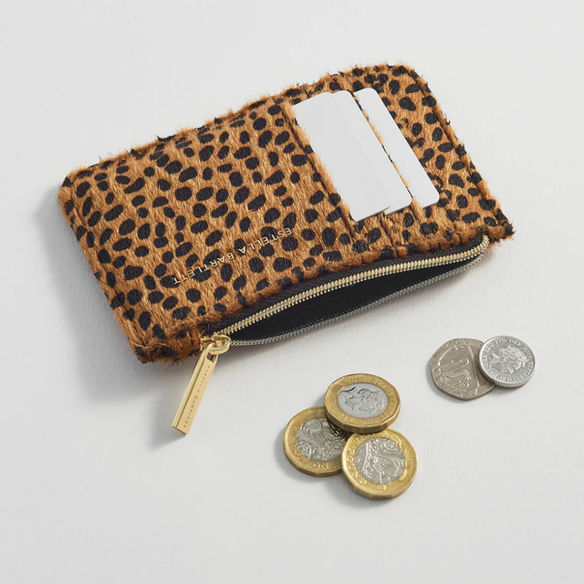 Estella Bartlett Rectangle Card Purse Cheetah Print