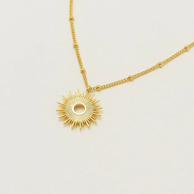 Estella Bartlett Full Sunburst Necklace Gold Plated