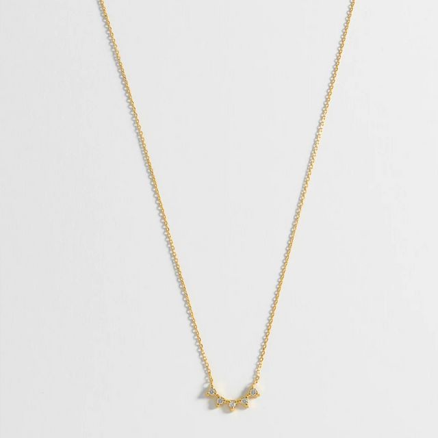 Estella Bartlett One Of A Kind Bunting Necklace - Gold Plated