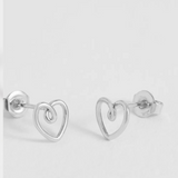 Estella Bartlett Star and Heart Wire Stud Earrings