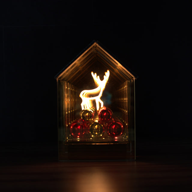 Gleneagles Neon Stag battery-powered LED light – shown illuminated