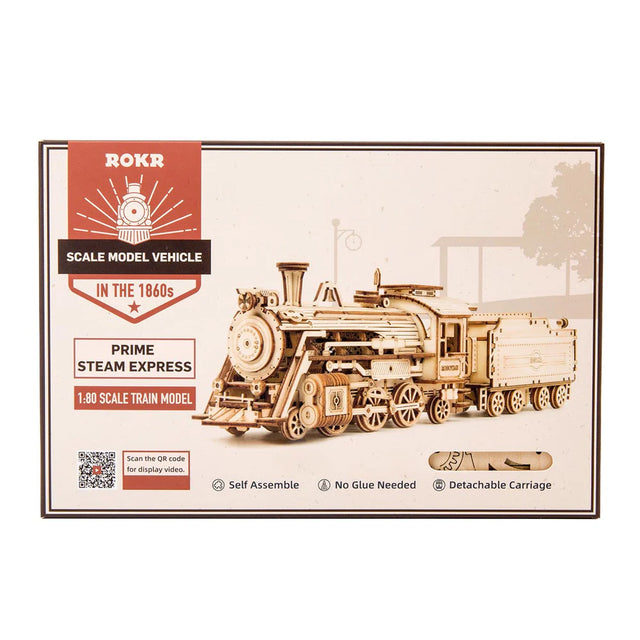 ROBOTIME Locomotive Train DIY Model Kit