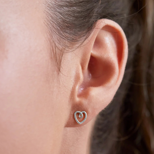 Estella Bartlett Star and Heart Wire Stud Earrings