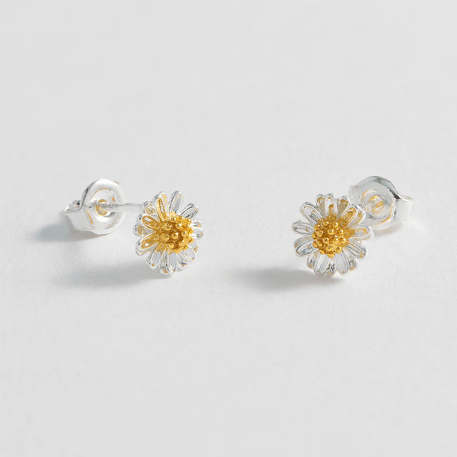 Estella Bartlett Mini Wildflower Earrings - Silver Plated - Np