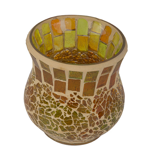 Cello Flared Tealight Holder - Golden Sands