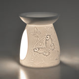 Cello Porcelain Tealight Burner - Silk Wings