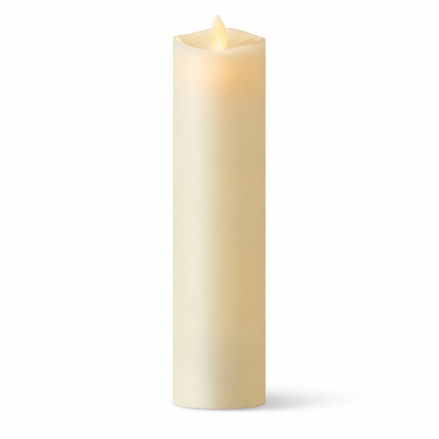 Luminara Indoor 2.0" x 7.9" Ivory Slim Pillar