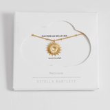 Estella Bartlett Full Sunburst Necklace Gold Plated