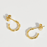 Estella Bartlett Small Bamboo Hoop Earrings - Gold