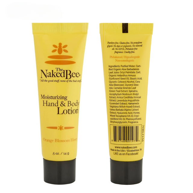 The Naked Bee - Hand & Body Lotion 0.5oz - Orange Blossom Honey