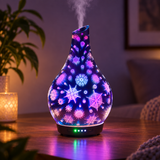 Ultrasonic Diffuser Art Glass - Snowflake 3D Large