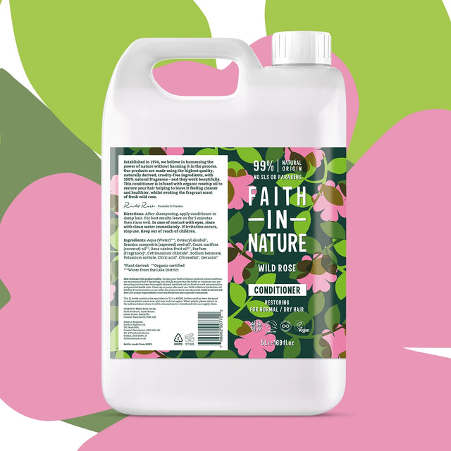 Faith In Nature Wild Rose Conditioner Refill 5L