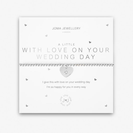 Joma Jewellery Bracelet - A Little With Love On Your Wedding Day