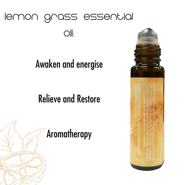 Cello Essential Oil Roll On - Lemon Grass
