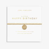 Joma Jewellery Gold Bracelet - Happy Birthday - A Little