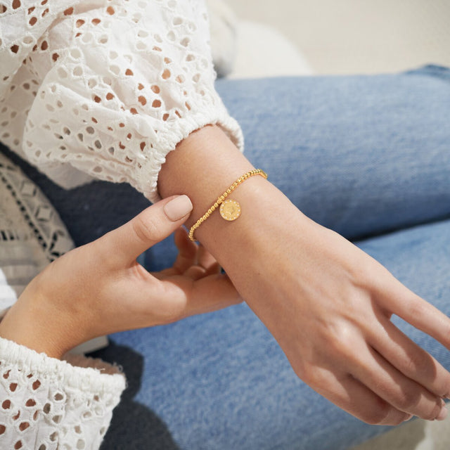 Joma Jewellery Gold Bracelet - Happy Birthday - A Little