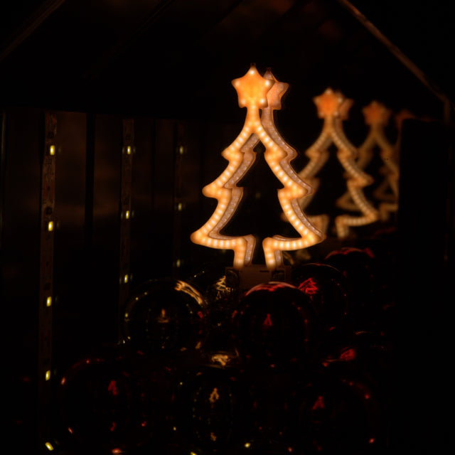 Gleneagles Neon Tree battery-powered LED light – display detail