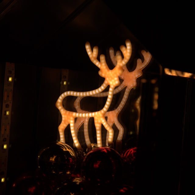 Gleneagles Neon Stag battery-powered LED light – display detail