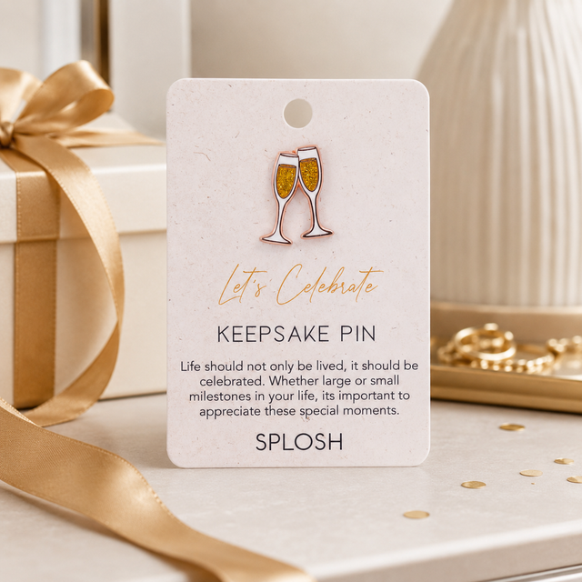 Splosh - Celebration Keepsake Pin - Champagne