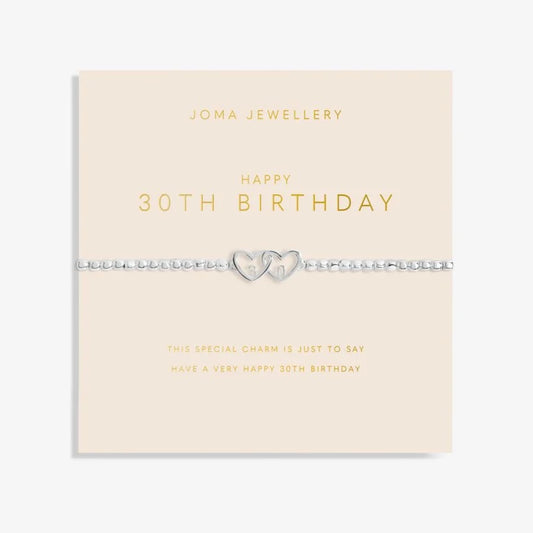 Joma Jewellery Bracelet - Forever Yours Happy 30th Birthday