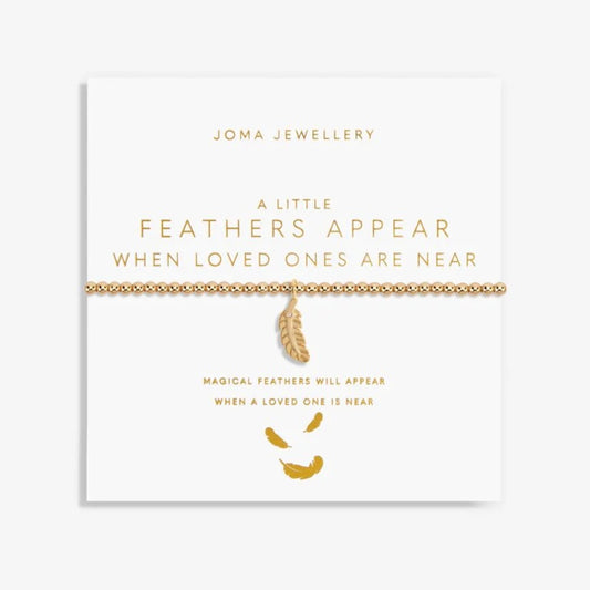 Joma Jewellery Bracelet - Gold A Little Feathers Appear When Loved Ones Are Near
