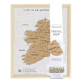 Splosh Travel Map - Ireland Map - Small - White