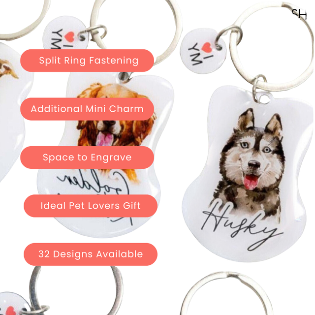 Splosh Pet Keyring - Husky