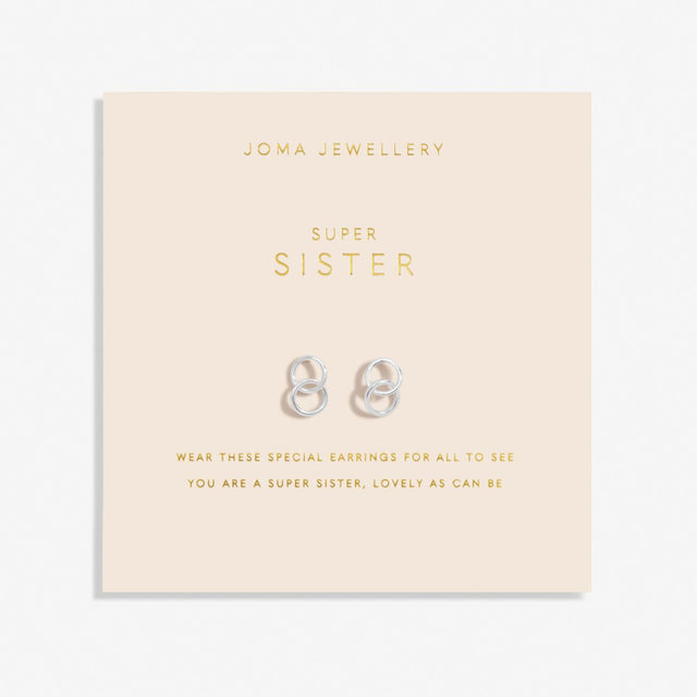 Joma Jewellery Earrings - Super Sister - Forever Yours