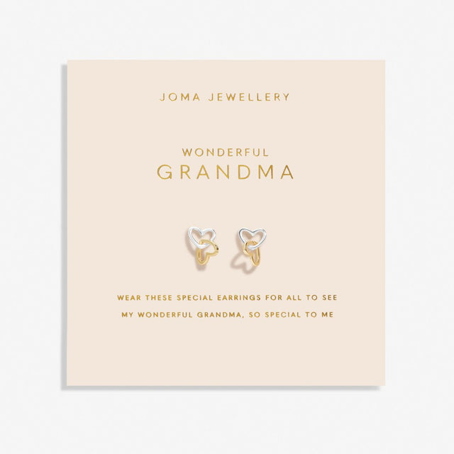 Joma Jewellery Earrings - Wonderful Grandma - Forever Yours