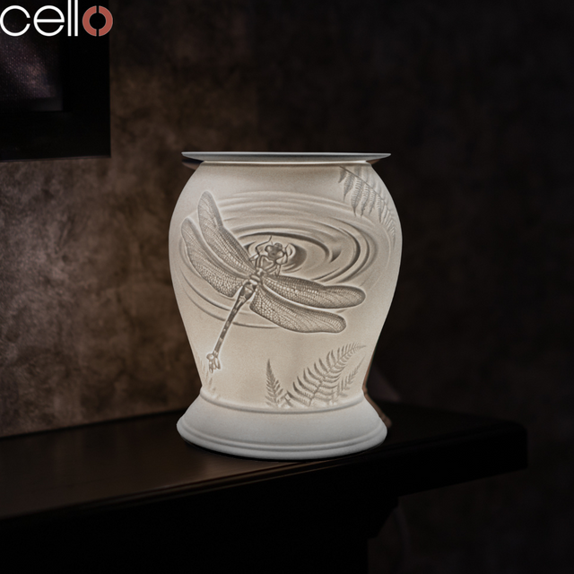 Cello Dragonfly Electric Melt Burner & Spiced Citrus Wax Medallion Set