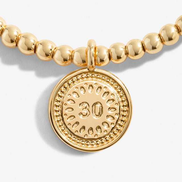 Joma Jewellery Gold Bracelet - 30th Birthday - A Little