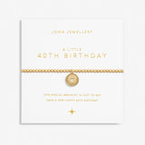 Joma Jewellery Gold Bracelet - 40th Birthday - A Little