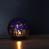 Gleneagles Holiday Flicker Ball USB-powered LED light – shown illuminated