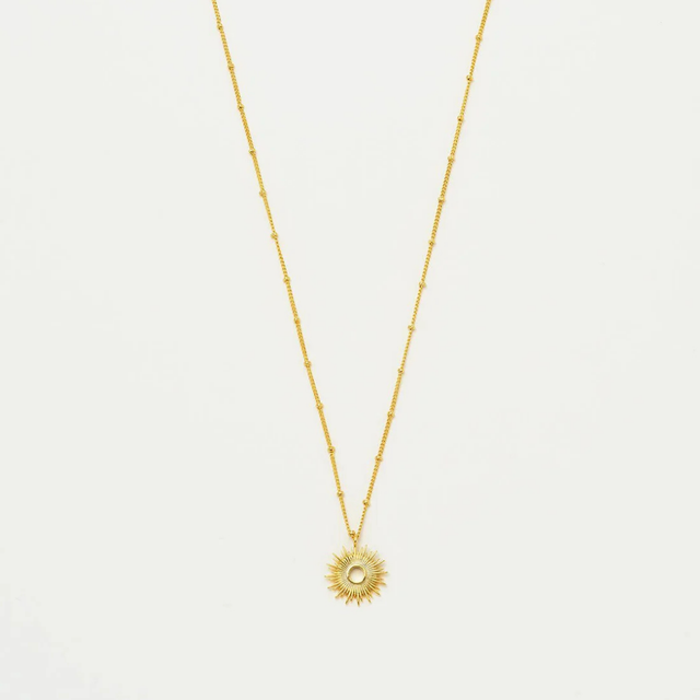 Estella Bartlett Full Sunburst Necklace Gold Plated