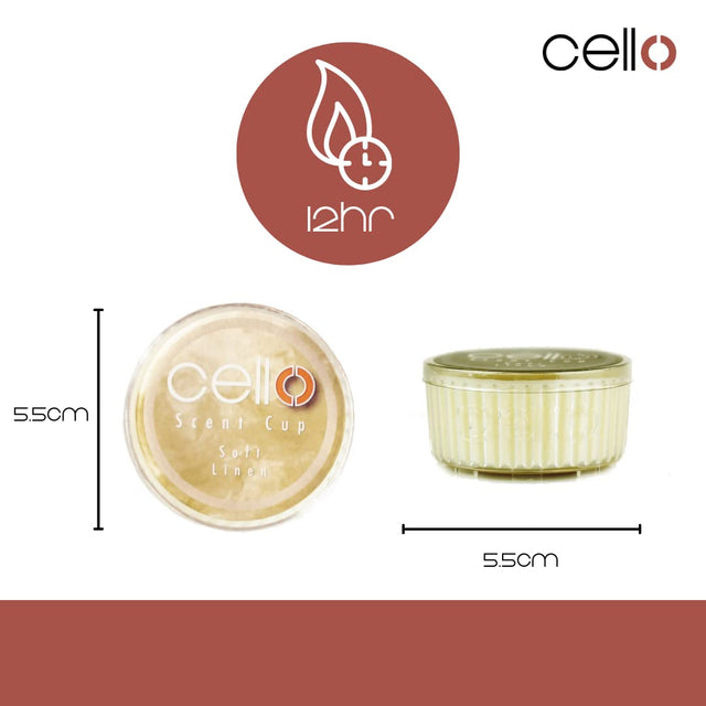 Cello Scent Cup - Soft Linen