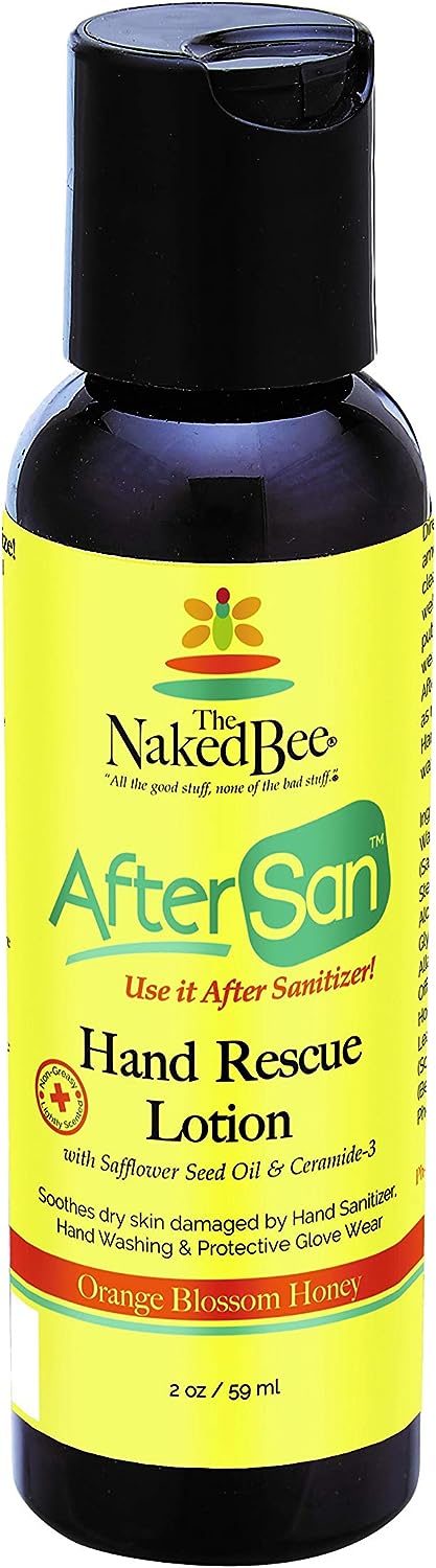 The Naked Bee Orange Blossom Honey After San Hand Rescue 2oz