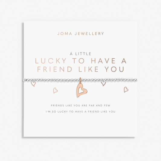 Joma Jewellery Bracelet - A Little Lucky To Have A Friend Like You