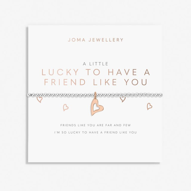 Joma Jewellery Bracelet - A Little Lucky To Have A Friend Like You