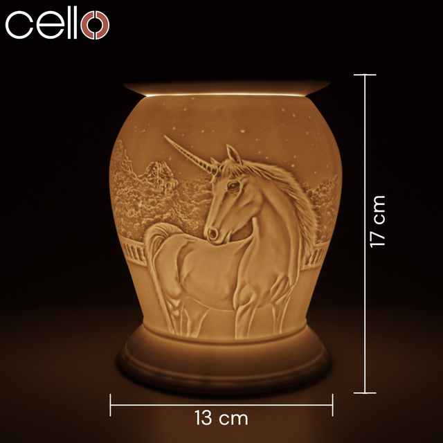 Cello Electric Wax Burner Porcelain Barrel - Unicorn