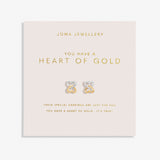 Joma Jewellery Earrings - Heart Of Gold - Forever Yours