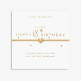 Joma Jewellery Gold Bracelet - Happy 18th - A Little