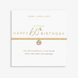 Joma Jewellery Gold Bracelet - Happy 60th Birthday - A Little