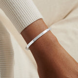 Joma Jewellery Bracelet Bar - CZ Circle Silver Plated
