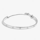 Joma Jewellery Bracelet Bar - CZ Circle Silver Plated