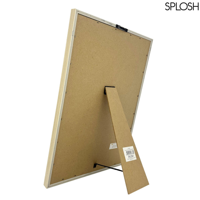 Back of Splosh XL Travel Map showing stand and hanging option – scratchable map design for travel mapping and display.