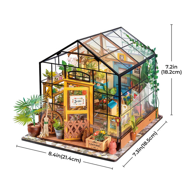 ROBOTIME Cathy's Flower House DIY Model Kit