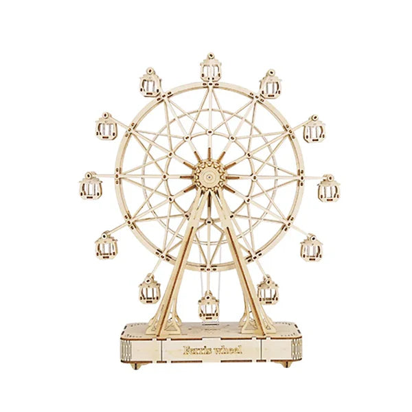 ROBOTIME Ferris Wheel 3D Wooden Puzzle Music Box