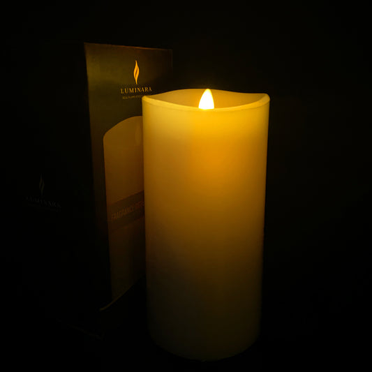 Luminara Ivory Fragrance Diffusing Candle Set
