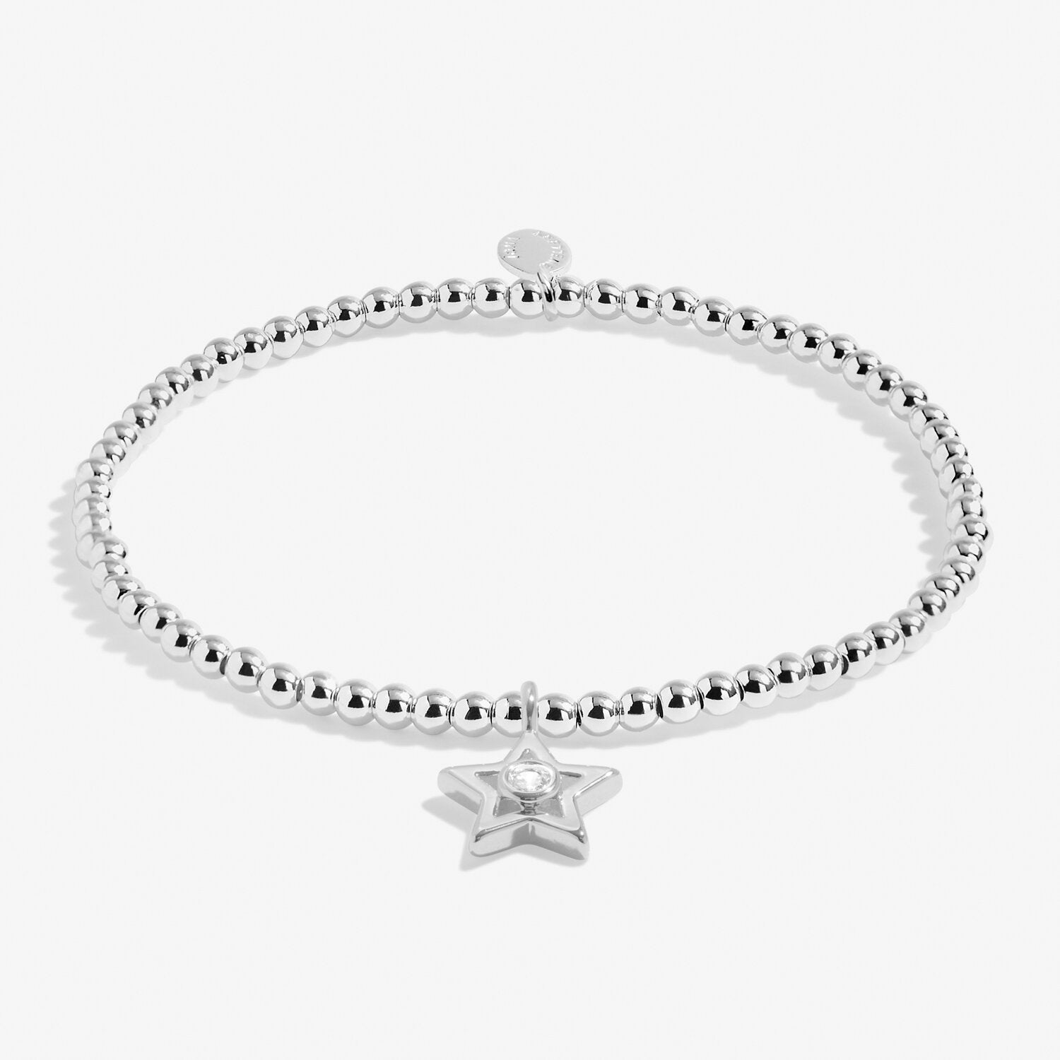 Joma Jewellery Bracciale 'A Little Thank You' In Argento, Con Ciondolo Fiocco E Biglietto Poetico, Regalo Per Dire Grazie